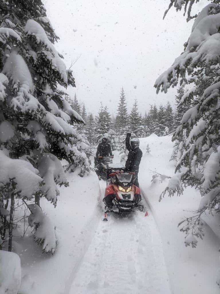 Backcountry on an ’Extreme’ ski-doo